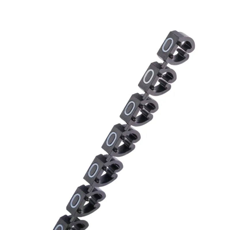 Kabelmarker Clips 0–9, 100 Stück, für 4 mm² Kabel, je 10x Zahl – Bild 2