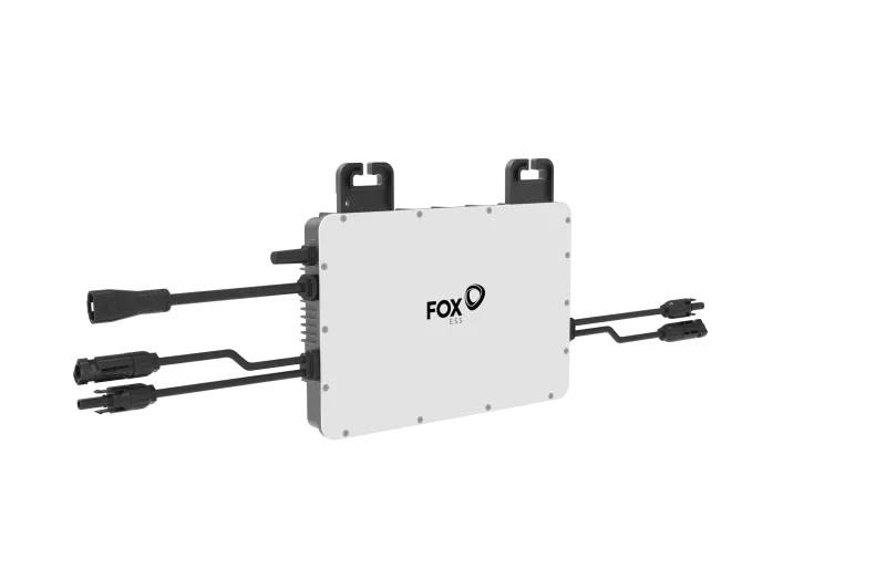 FoxESS Wechselrichter M1-800-E mit WLAN-Modul für Solarmodule, Vorderansicht