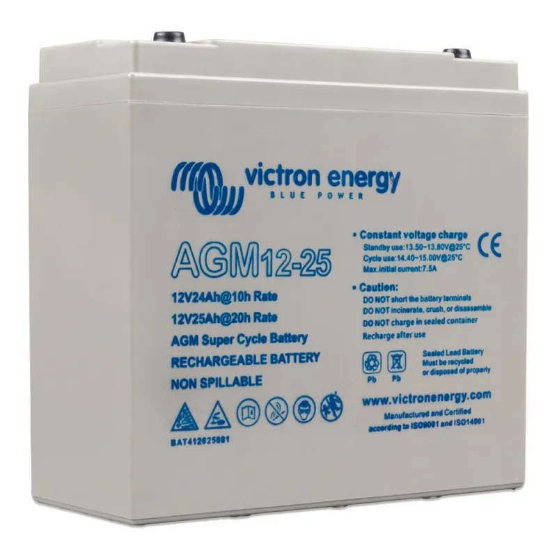 Batterie Victron AGM Super Cycle 12V 25Ah – Bild 2
