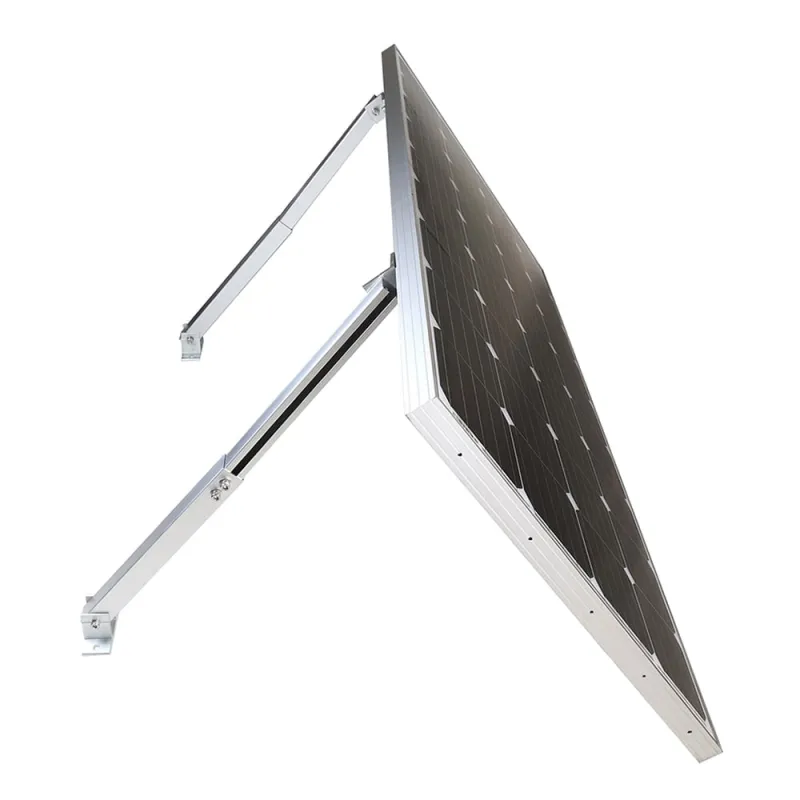 Solarmodulträger für Flachdachmontage mit Neigungsverstellung 10° bis 60°