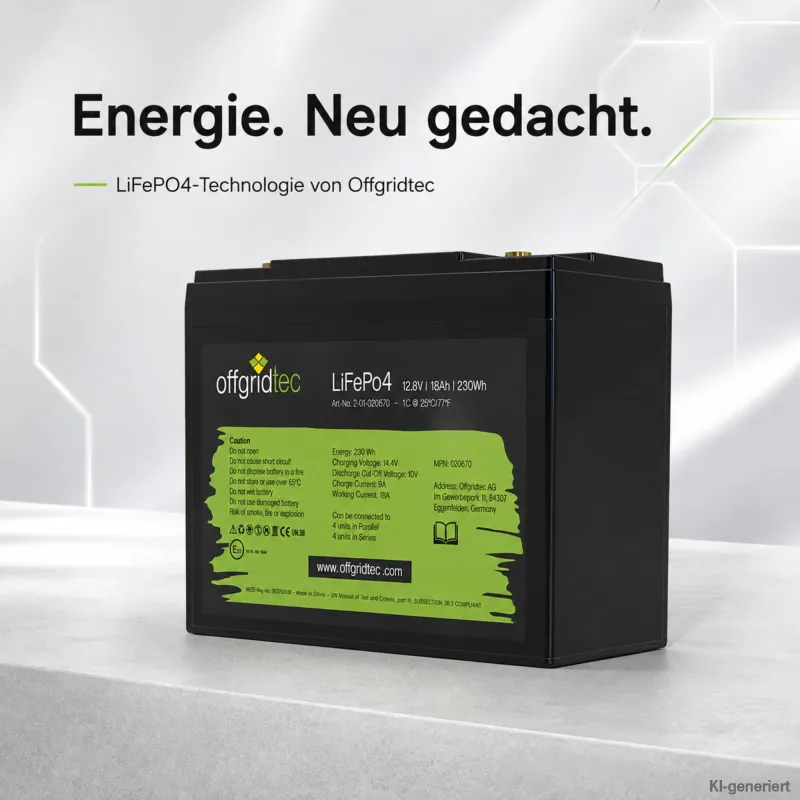 LiFePo4 Akku 12/18 12,8V 18Ah BMS integriert 230Wh – Bild 4