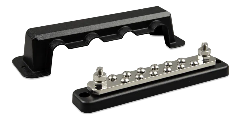 Busbar 250A 2P mit 12 Schrauben u. Abdeckung