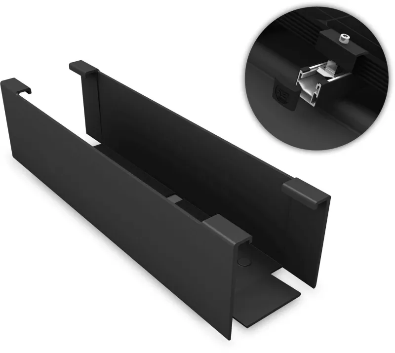 K2 Systems BlackCover SingleRail 36 in schwarzer Ausführung für Solarmodule.
