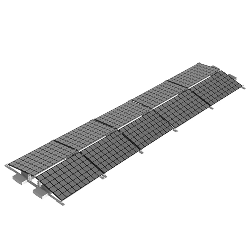Flachdach Befestigungsset Ballast Montagekit Ost-West 10 Module