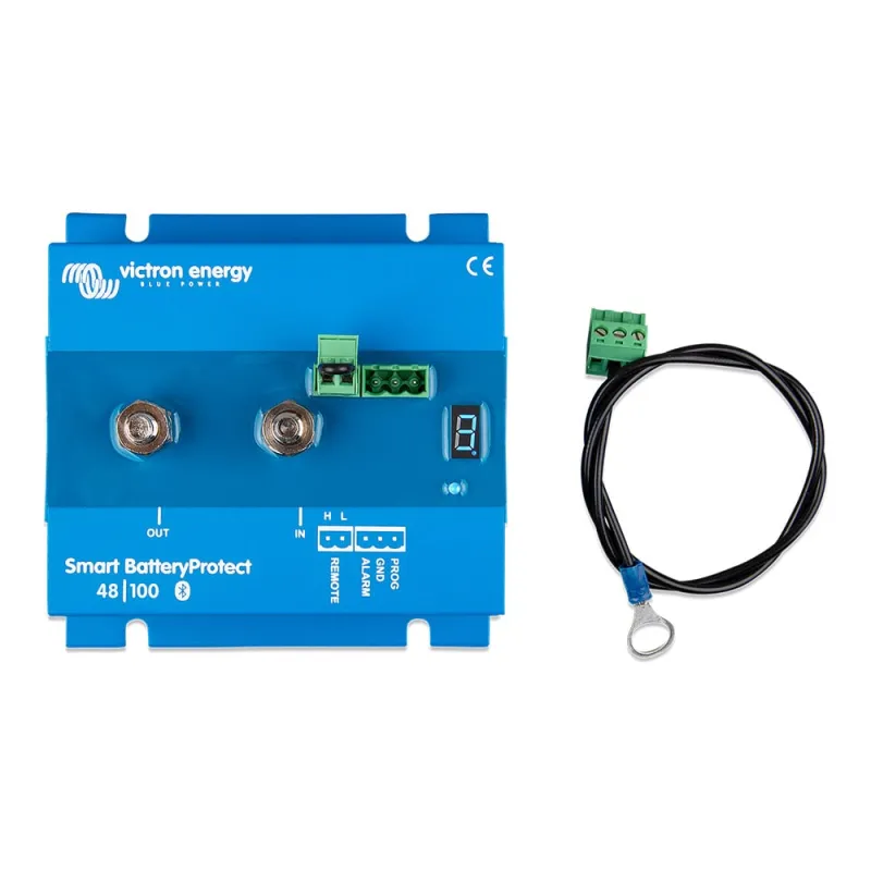 Seitliche Ansicht des Victron Smart Battery Protect 48V-100A Geräts