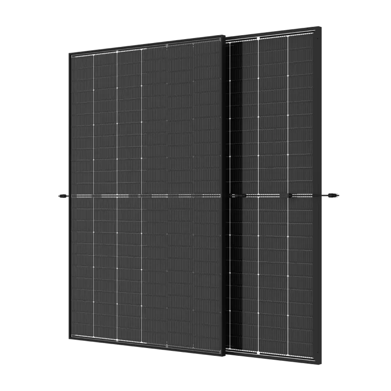 870Wp Balkonkraftwerk 2x435 Trina Bifazial Clear Black Growatt NEO 800M-X