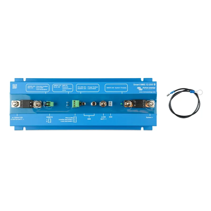 Victron Smart BMS 12/200 in Betrieb – Überwachung eines Victron Energy Batteriespeichers.