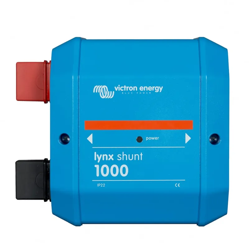 Victron Energy Shunt mit M10-Anschlüssen für Strommessung bis 1000 A in Photovoltaik-Anlagen.