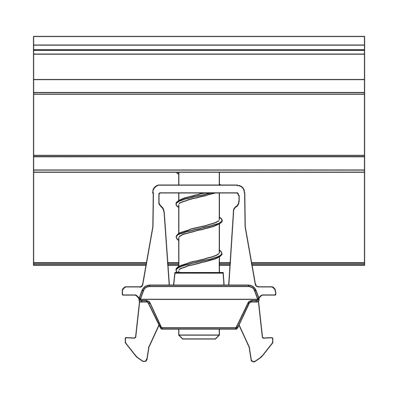 Montagebeispiel der K2 Systems Unterkonstruktion mit Clamp EC 25-40 auf einem Flachdach.