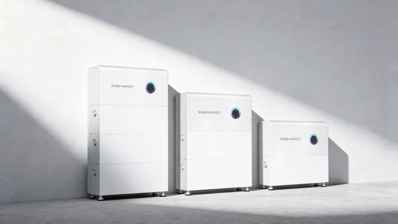 Installierter Sigenergy Wechselrichter Sigen Energy in einem Technikraum mit Verkabelung.