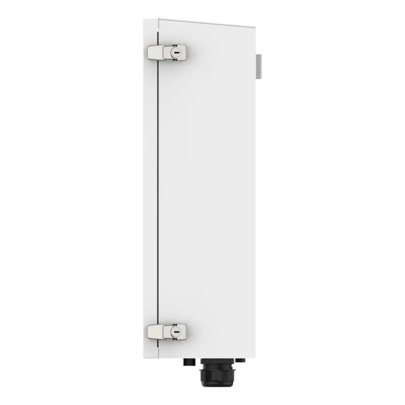 Technische Rückseite der Solax X1-Matebox G2 mit Anschlüssen für den Batteriespeicher