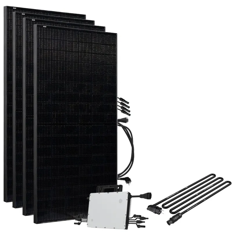 Solar-Direct 1800W HMS-1600-4T Solaranlage Full Black - 10m Anschlusskabel – Ohne Halterung