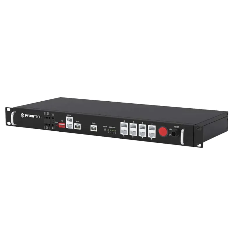 Frontansicht des Pylontech LV-HUB Batterie-Management-Moduls für Batteriespeicher