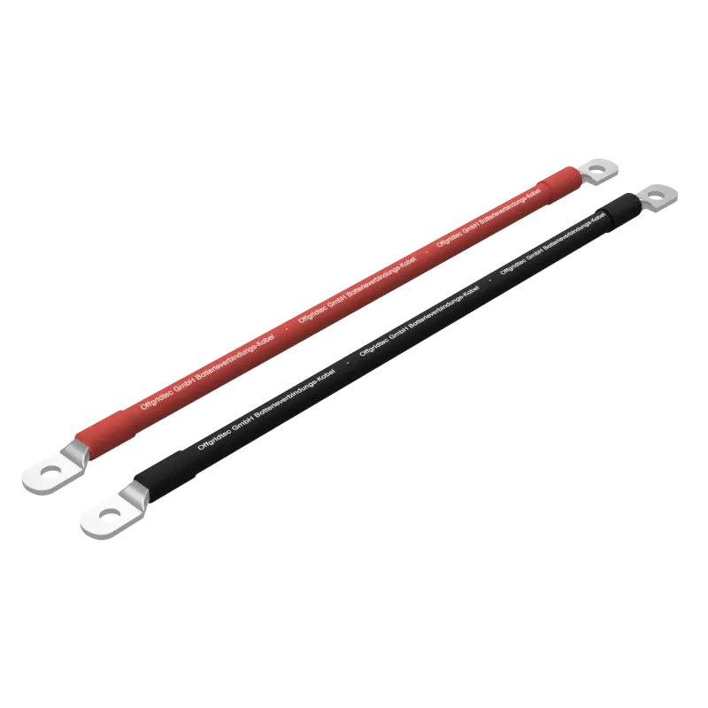 Offgridtec® 2m Batteriekabel 35mm² beidseitig M8 Ösen