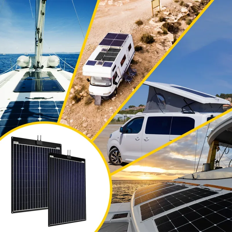 ETFE-AL 160W V2 semi-flexibles 18,2V Solarpanel – Bild 3