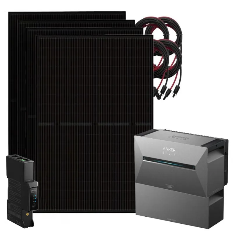 Anker Batteriespeicher 024025-014 mit 5,38 kWh Kapazität und grauer Gehäusefarbe, frontale Ansicht.
