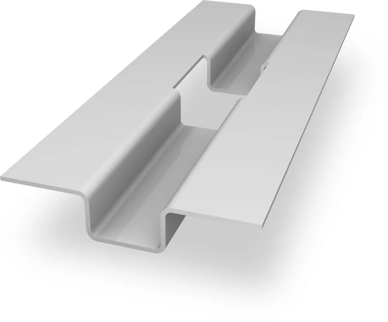 Ballastaufnahme Dome SpeedPorter von K2 Systems in der Seitenansicht, Kunststoffkonstruktion.