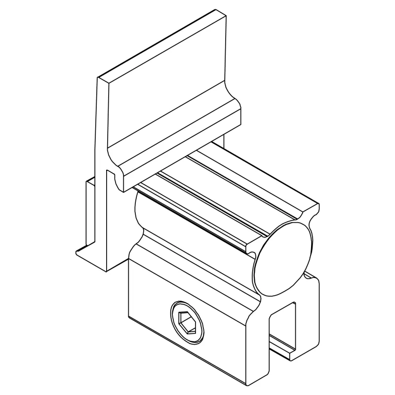 K2 2003024 Blechfalzklemme Single Standing SeamClamp CF:x (Karton/50 Stk.) – Bild 3