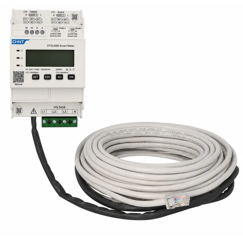 Growatt TPM-6CTA-C-100 Stromzähler 3-phasig 100A Smart Meter RS485 – Bild 5