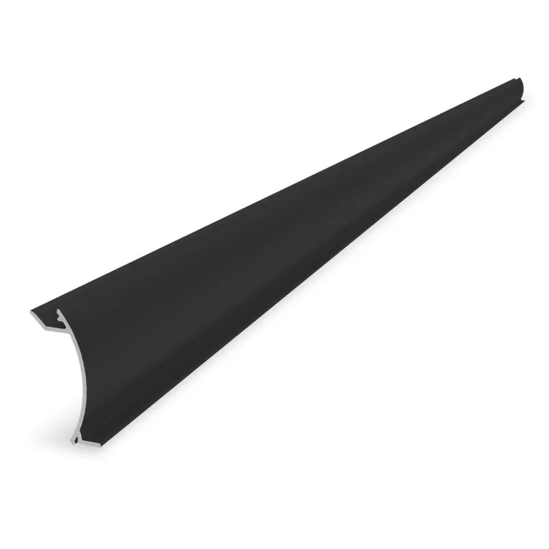 K2 Systems Unterkonstruktion InsertionRail 2.0 Cover 30, schwarze Schiene für PV-Module auf Flachdächern