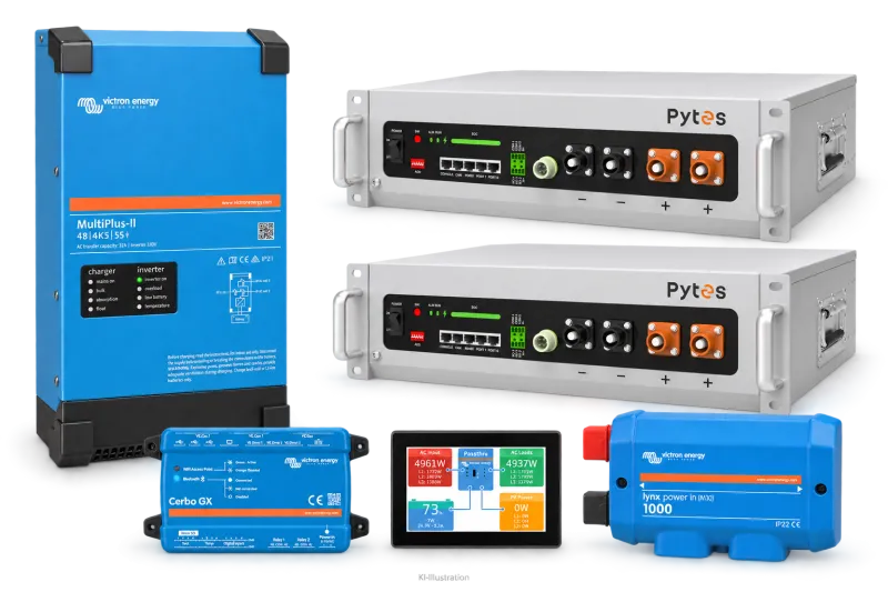 Set 1 × MultiPlus-II 48/4K5/55-32 230 V · PYTES V5a · 10,24 kWh (2 Module) – Bild 2