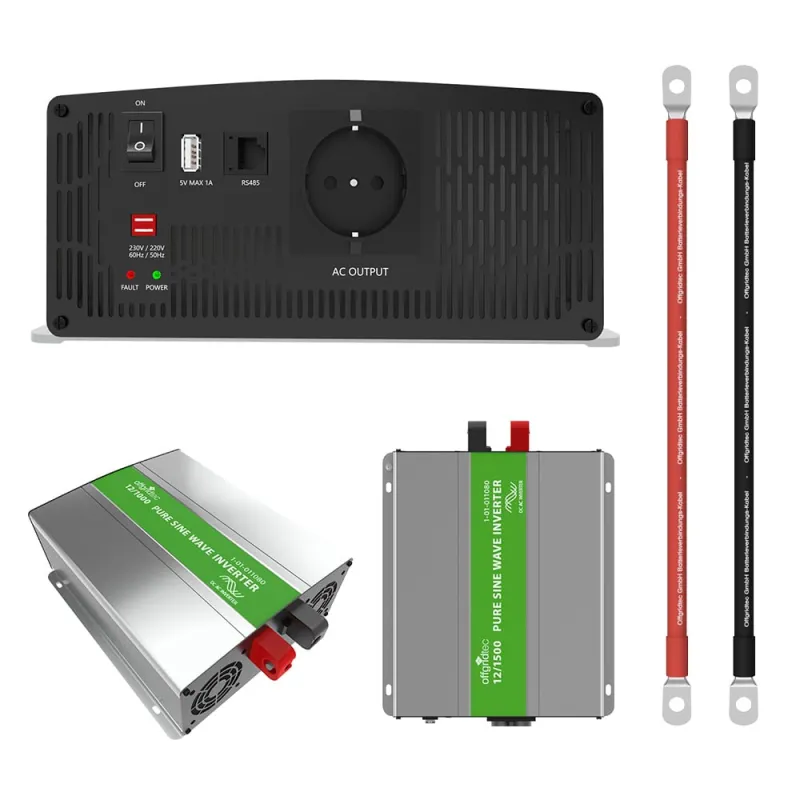 Offgridtec® Autark XL-Master 300W Solaranlage - 1500W AC Leistung 154Ah AGM Akku – Bild 5
