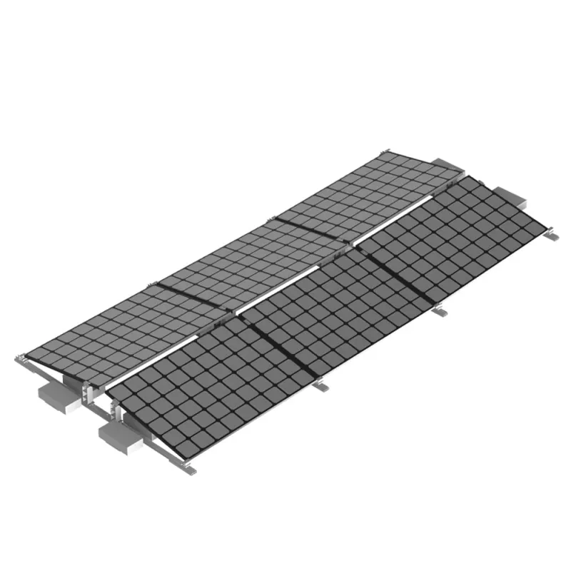Flachdach Befestigungsset Ballast Montagekit Ost-West 6 Module