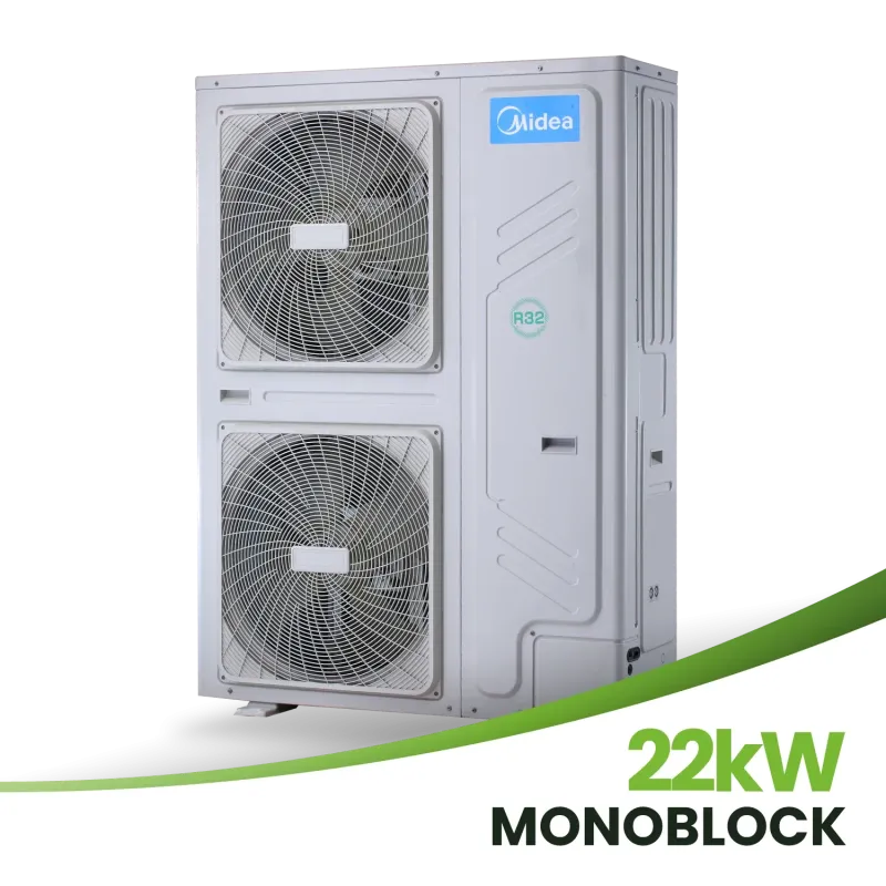 Midea MHC-V22W/D2RN8-B Monoblock-Wärmepumpe mit 22 kW Leistung und Energieeffizienzklasse A++