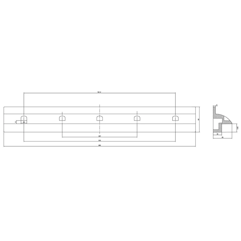 Solarmodul-Spoiler weiß 68cm Halterung Heavy Duty – Bild 5