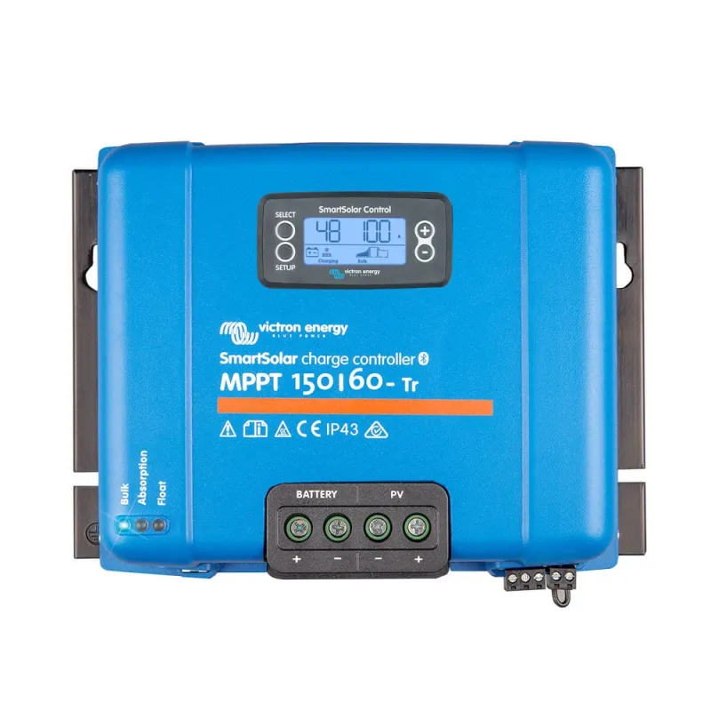 Frontansicht des Victron Energy Solarladereglers MPPT 150/60-Tr für Photovoltaik-Anlagen