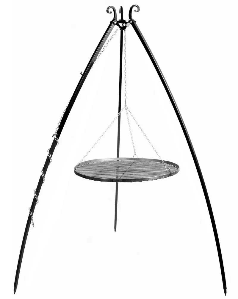 Cookking Schwenkgrill 200 cm - Grillrost aus Rohstahl 50 cm – Bild 2