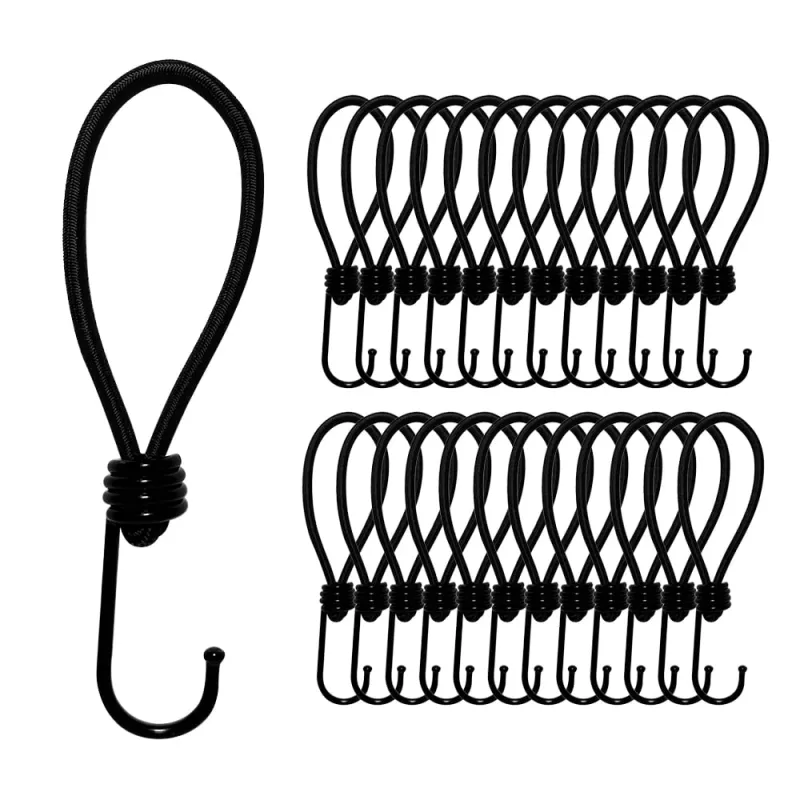 25 Stk. Spanngummi 18cm Expander mit Haken 5mm Universal Ladungssicherung für Planen und Anhängernetz