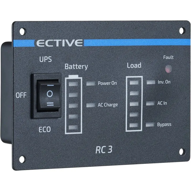 ECTIVE RC3 Fernbedienung mit Ladestandsanzeige für Wechselrichter der CSI-Serie