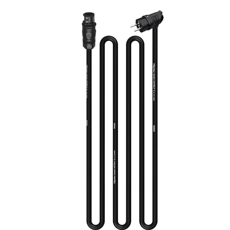10m Anschlusskabel Mikrowechselwichter mit Betteri BC01 Buchse zu Schukosteckdose (Stecker gewinkelt) – Bild 3