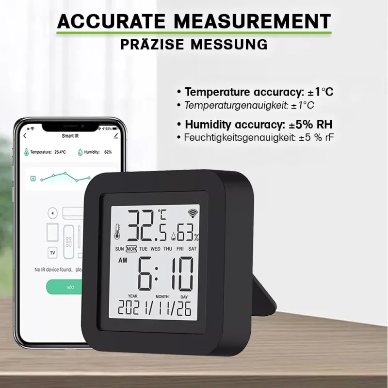 Smart WLAN Thermometer mit Sprachsteuerung und EMS-Integration