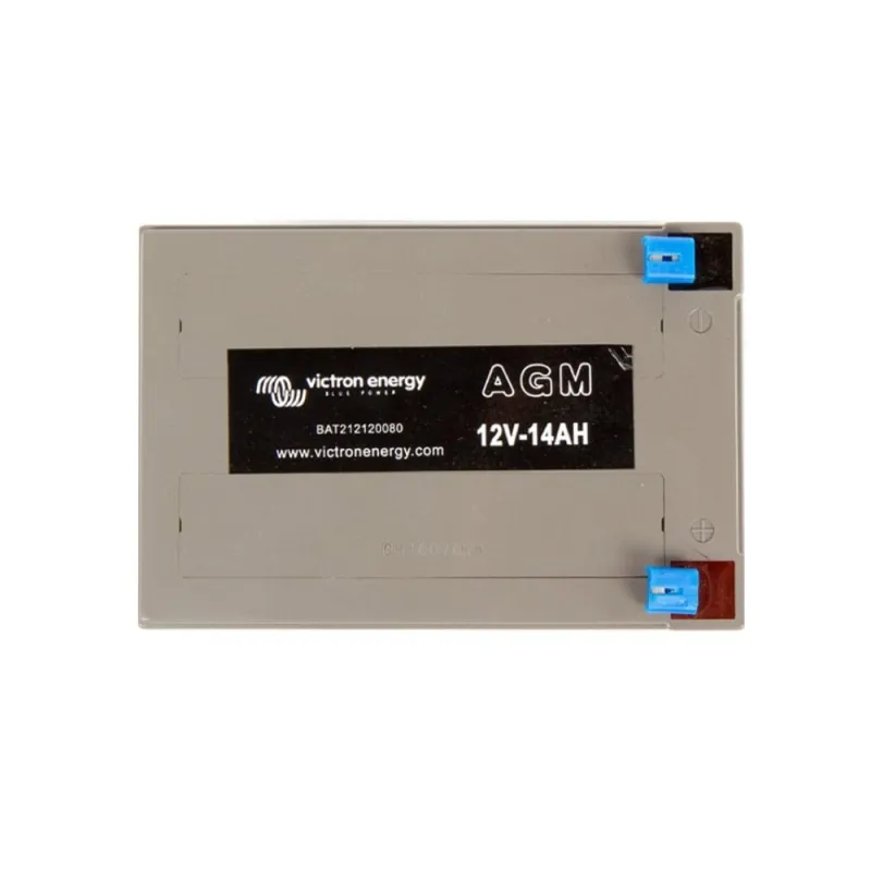 Victron Energy AGM-Batterie 12V/14Ah mit Anschlüssen und Typenschild