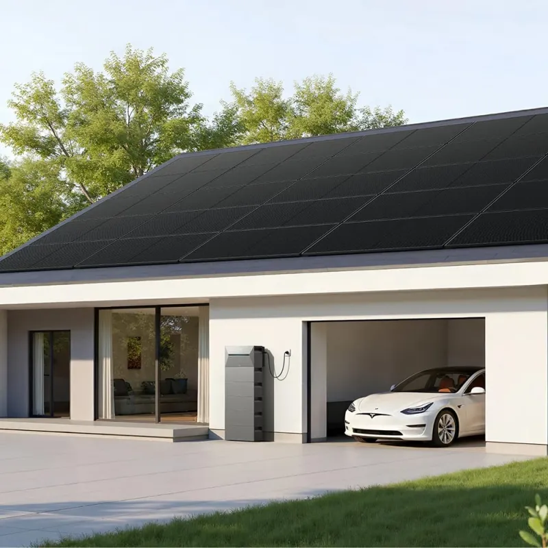 Seitliche Ansicht des Anker Solix BP2700 Batteriespeichers, LiFePO4-Technik, IP65-Schutz.