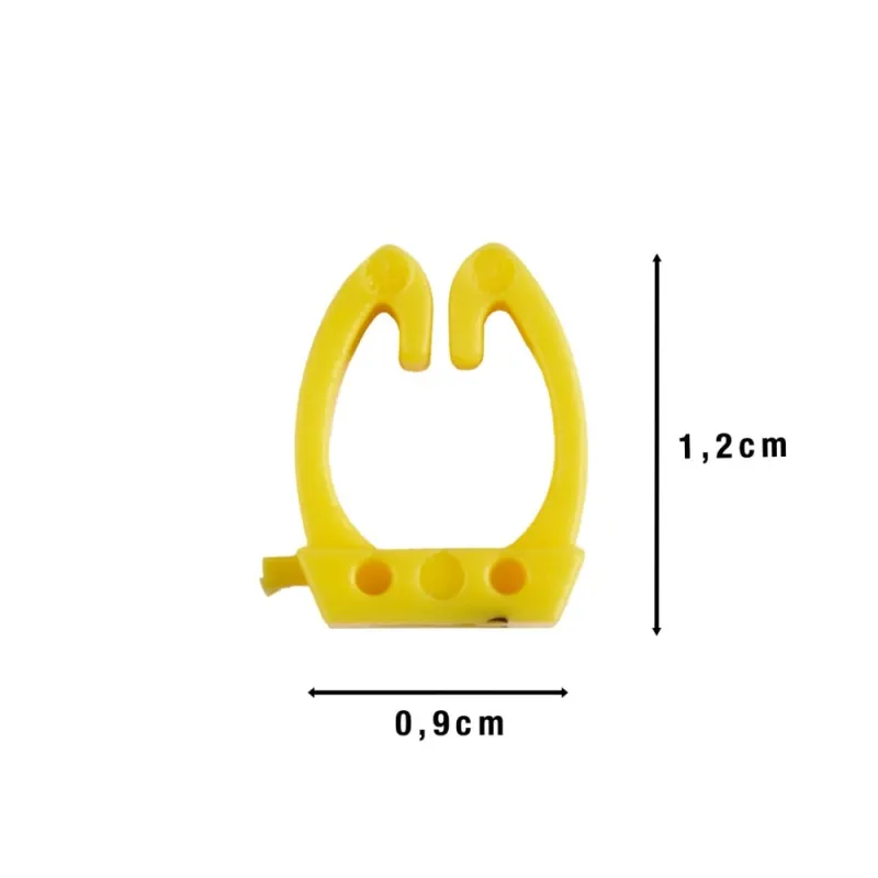 Kabelmarker Clips A–Z, 260 Stück, für 6 mm² Kabel, je 10x Buchstaben, gelb – Bild 5