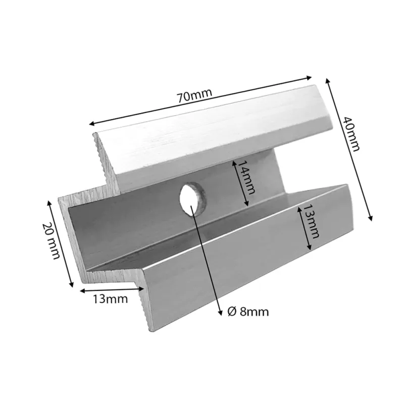 Mittelklemme für Solarmodule - Solarbefestigung – Bild 5