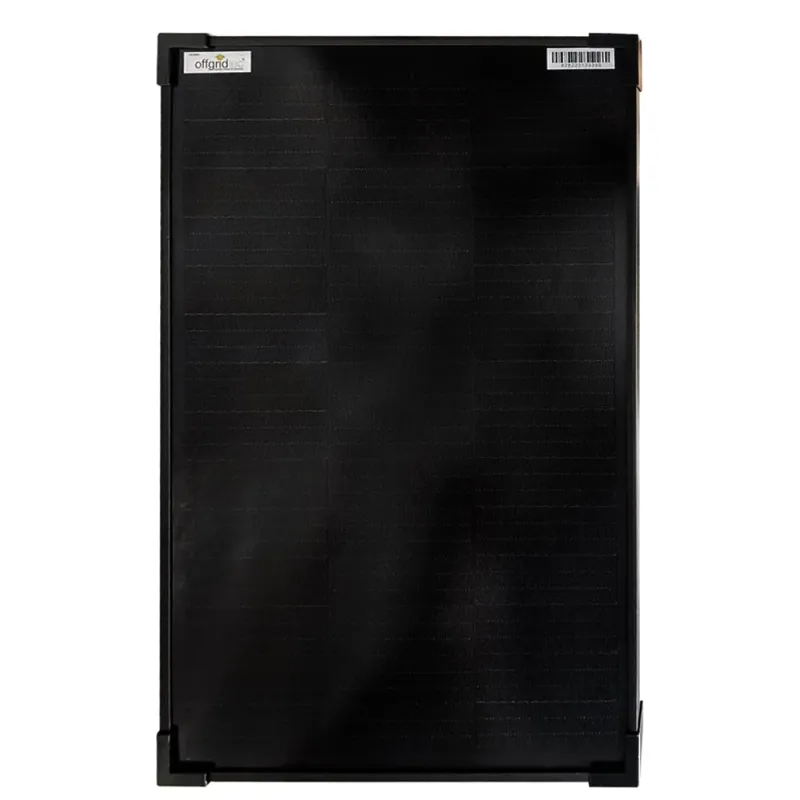 Seitliche Detailansicht des Solarmoduls OLP 30W V2 mit kompakten Abmessungen