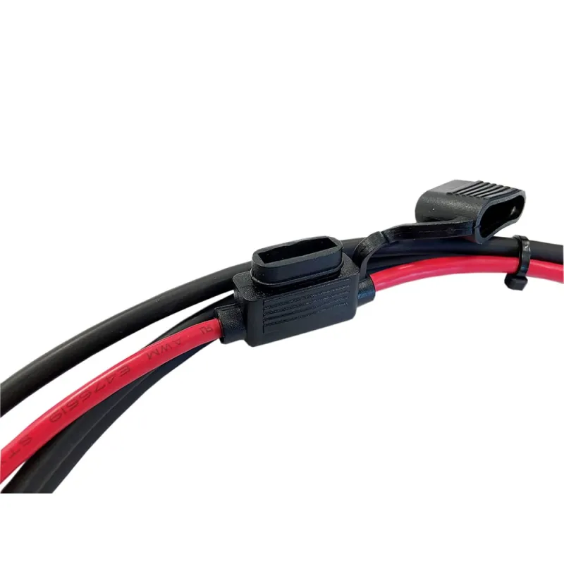 2,5m Batterieverbindungskabel 6mm² inkl. Flachsicherungshalter, Sicherung und Batteriepolklemmen – Bild 5