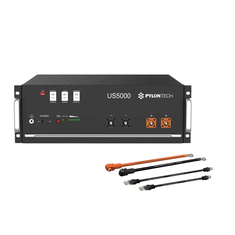 Frontansicht des Pylontech Batteriespeichers 015655-002 für Solarstromspeicherung
