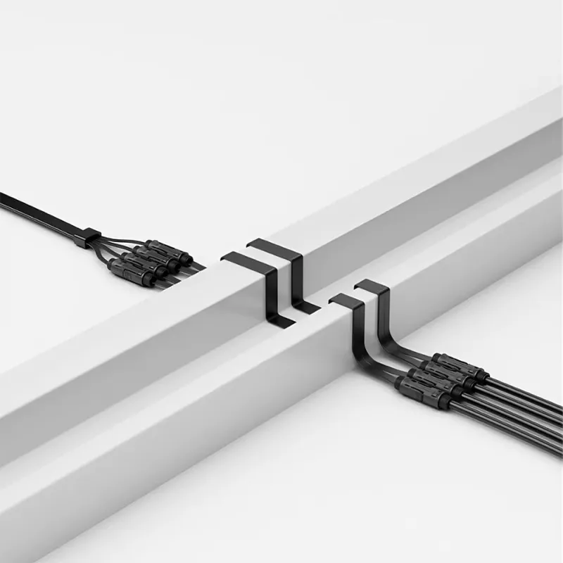 Flaches Zendure Super Flat Kabel mit MC4-Steckern, Länge 3 Meter, für Solaranlagen.