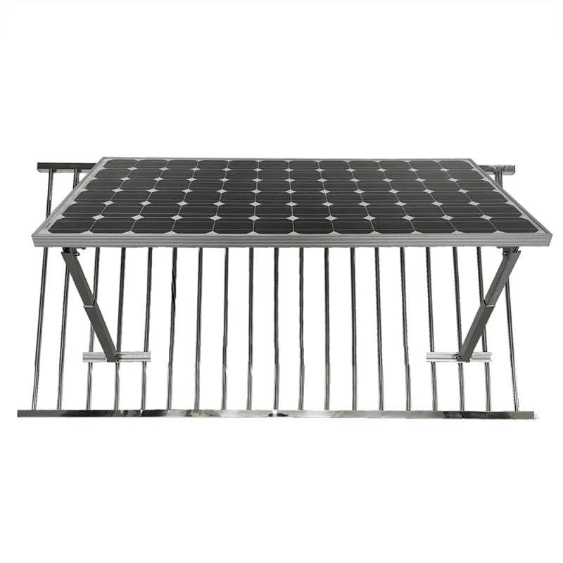 Solarmodul Halter für Balkongeländer Rahmenhöhe 30-35mm Neigungsverstellbar – Bild 2