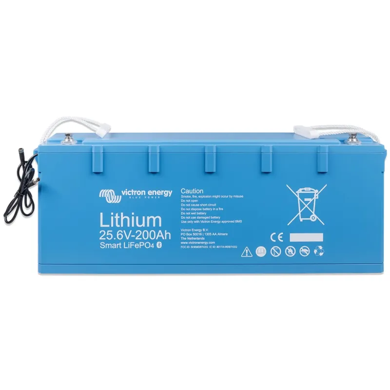 Batteriespeicher LiFePO4 25,6V 200Ah von Victron Energy mit Kabelanschluss