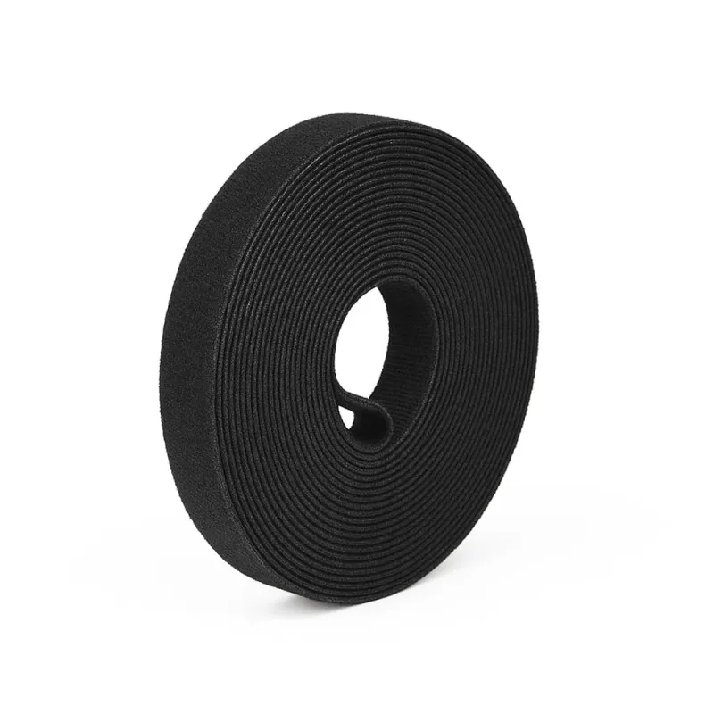Klett-Kabelbinder 2m x 10mm Schwarz zuschneidbar für Kabelmanagement – Bild 4