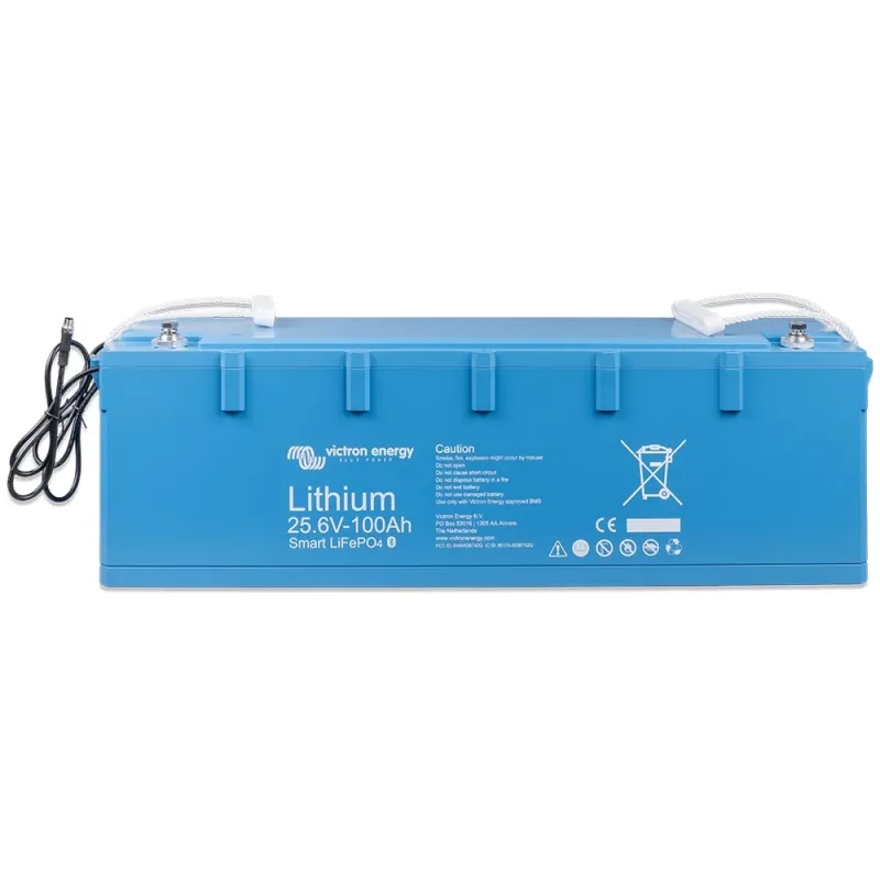 Victron Energy Batteriespeicher LiFePO4 mit 2,56 kWh Kapazität und 25,6 V Nennspannung