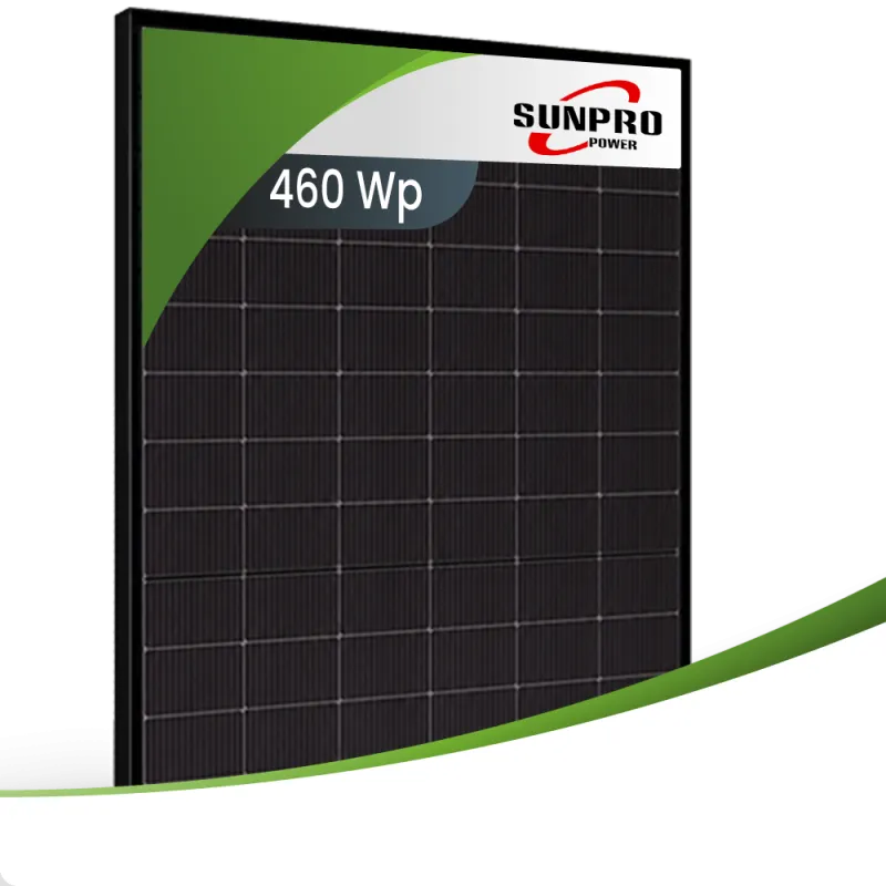 Sunpro Solarmodul SPDG460-N96R12 in schwarzer Glas-Glas-Bauweise mit 460 Wp Leistung