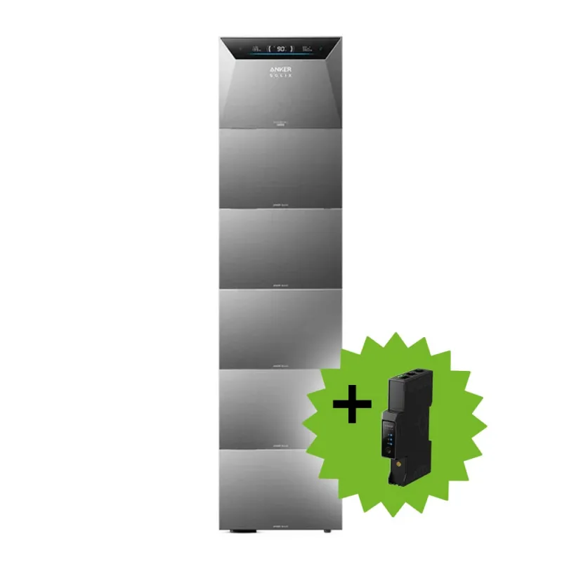 Anker 30kWh SOLIX 4 E5000 PRO All-in-One Speichersystem und 5x BP5000 Erweiterungsakku inkl. Smart Meter