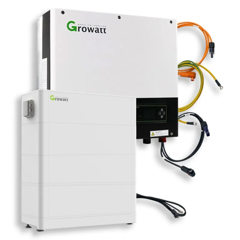 Batteriespeicher Growatt Nachrüstsatz 7,68 kWh mit Hybrid-Wechselrichter und LiFePO4-Technologie